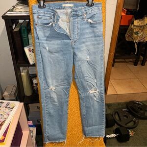 Levi's Sky Blue Straight Leg Jeans